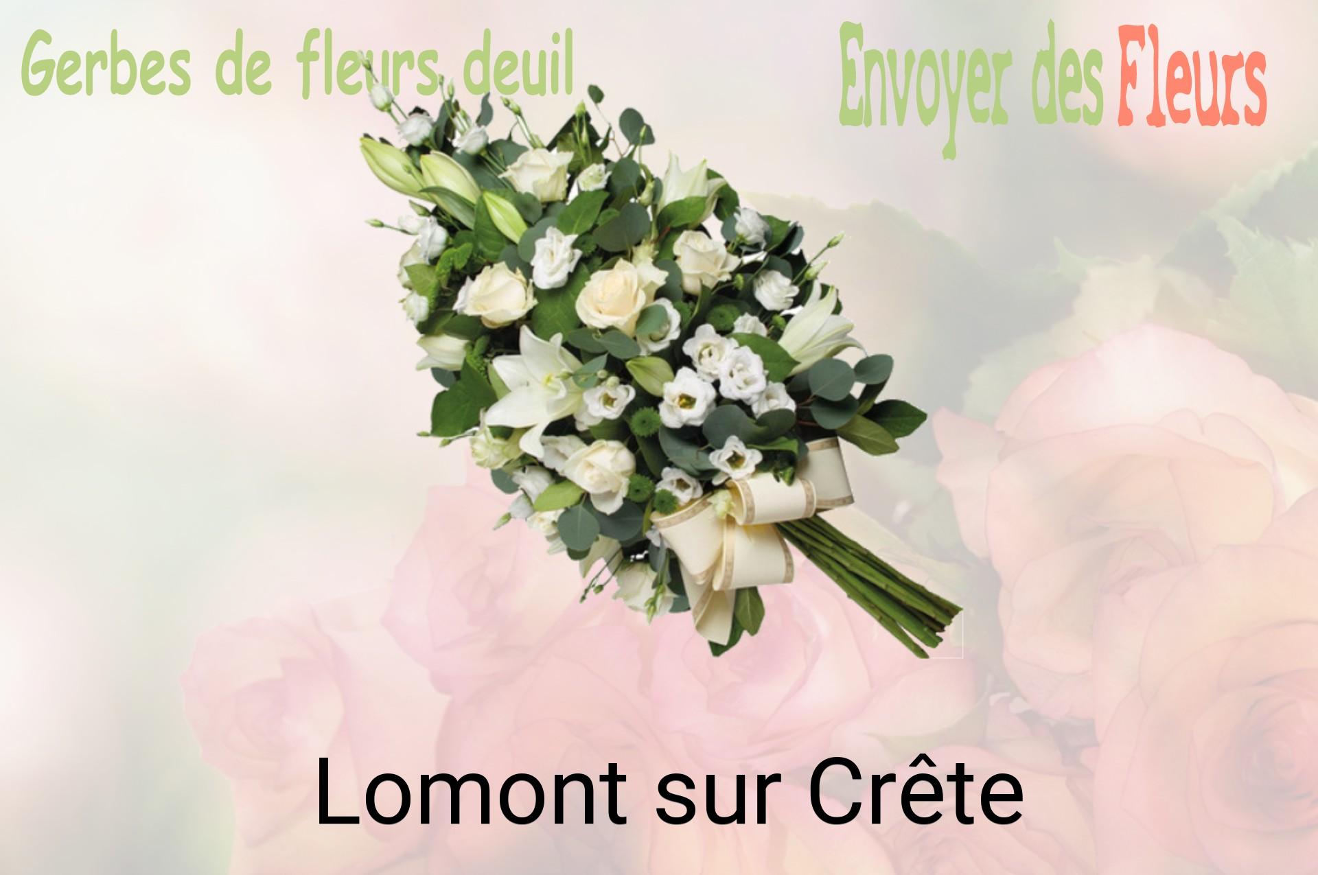 Gerbe de fleurs de deuil livrée à Lomont-sur-Crête